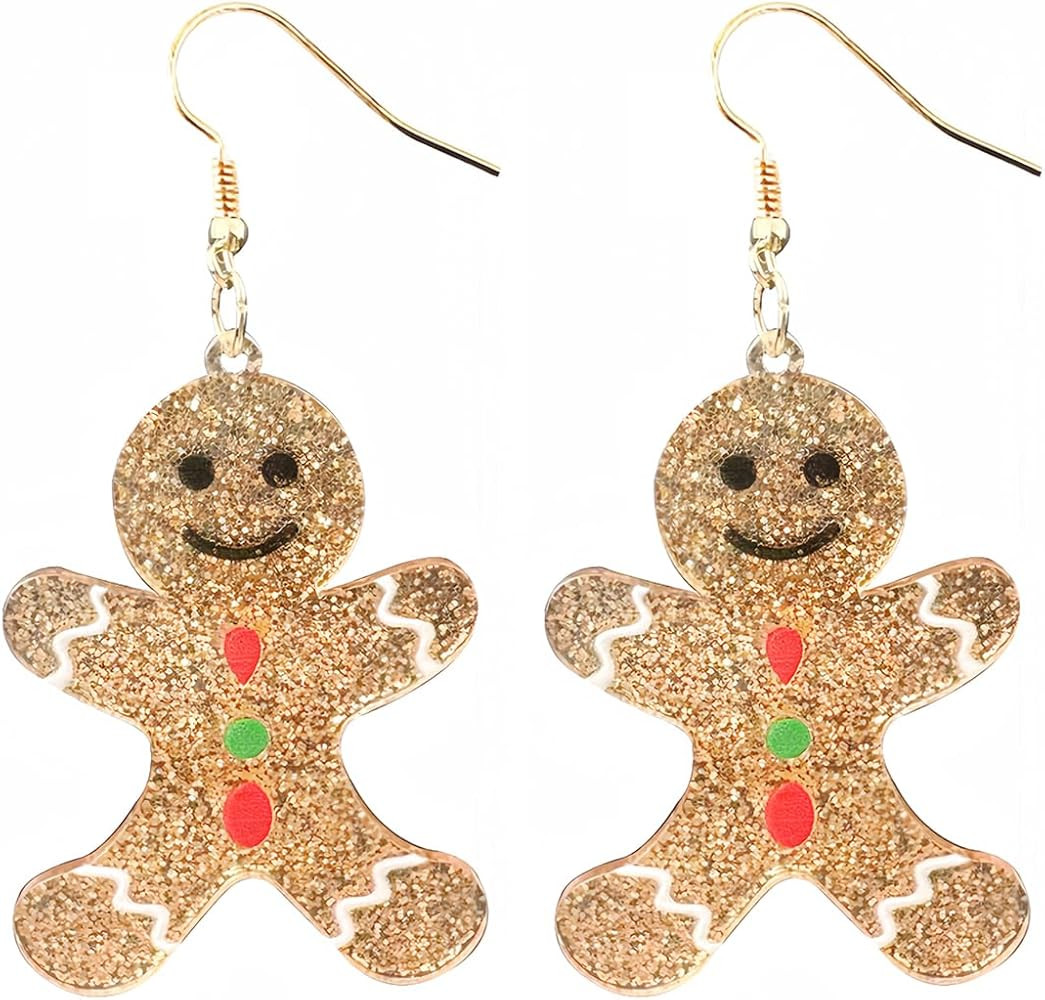 Christmas Red White Green Earrings Gift Holiday Earrings for Women | Amazon (US)