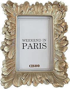 CISOO Vintage 4x6 Picture Frame Antique Photo Frame Table Top Display and Wall Hanging, Retro Hom... | Amazon (US)