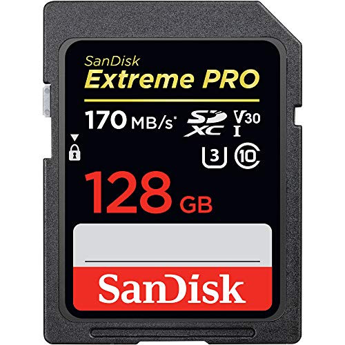 SanDisk 128GB Extreme PRO SDXC UHS-I Card - C10, U3, V30, 4K UHD, SD Card - SDSDXXY-128G-GN4IN | Amazon (US)
