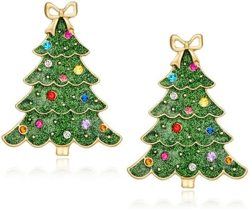 Christmas Earrings Dangle Earrings Studs Christmas Tree Floral Candy Cane Xmas Festival Jewelry G... | Amazon (US)