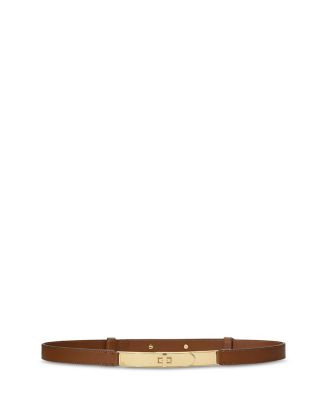 Ralph Lauren Turn Lock Skinny Leather Belt  | Bloomingdale's Women | Bloomingdale's (US)