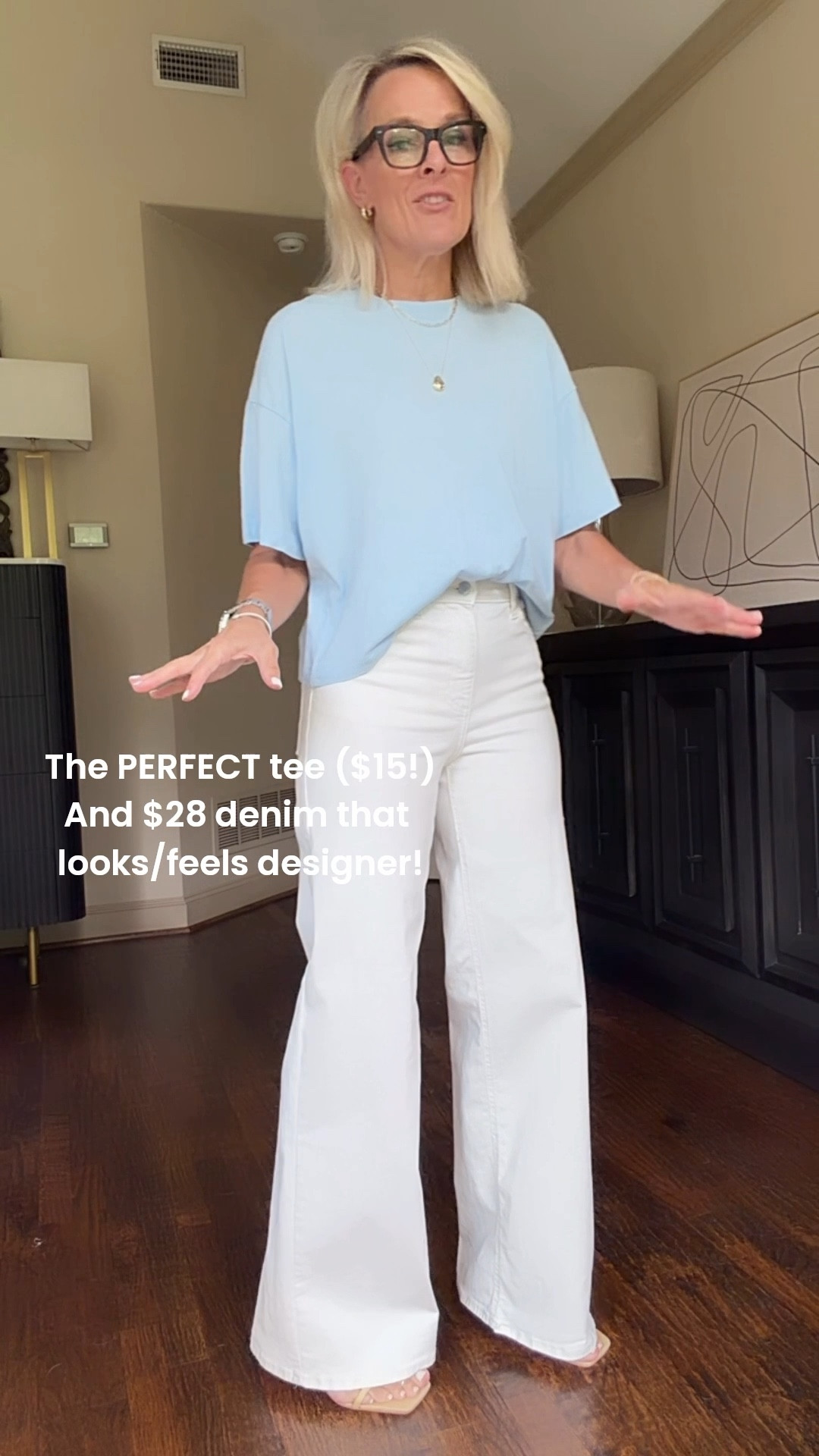 The literal perfect tee and it’s only $15!
Soft, but a good weight.  Sleeve length is perfect. Not too long. Not too cropped.  Perfect! 
Comes in 6 colors 

Paired with the amazing $28 denim that I still can’t believe are $28. Look and feel designer 
Fit tts 

@Target #targetpartner 

#LTKstorytime #LTKSeasonal #LTKOver40