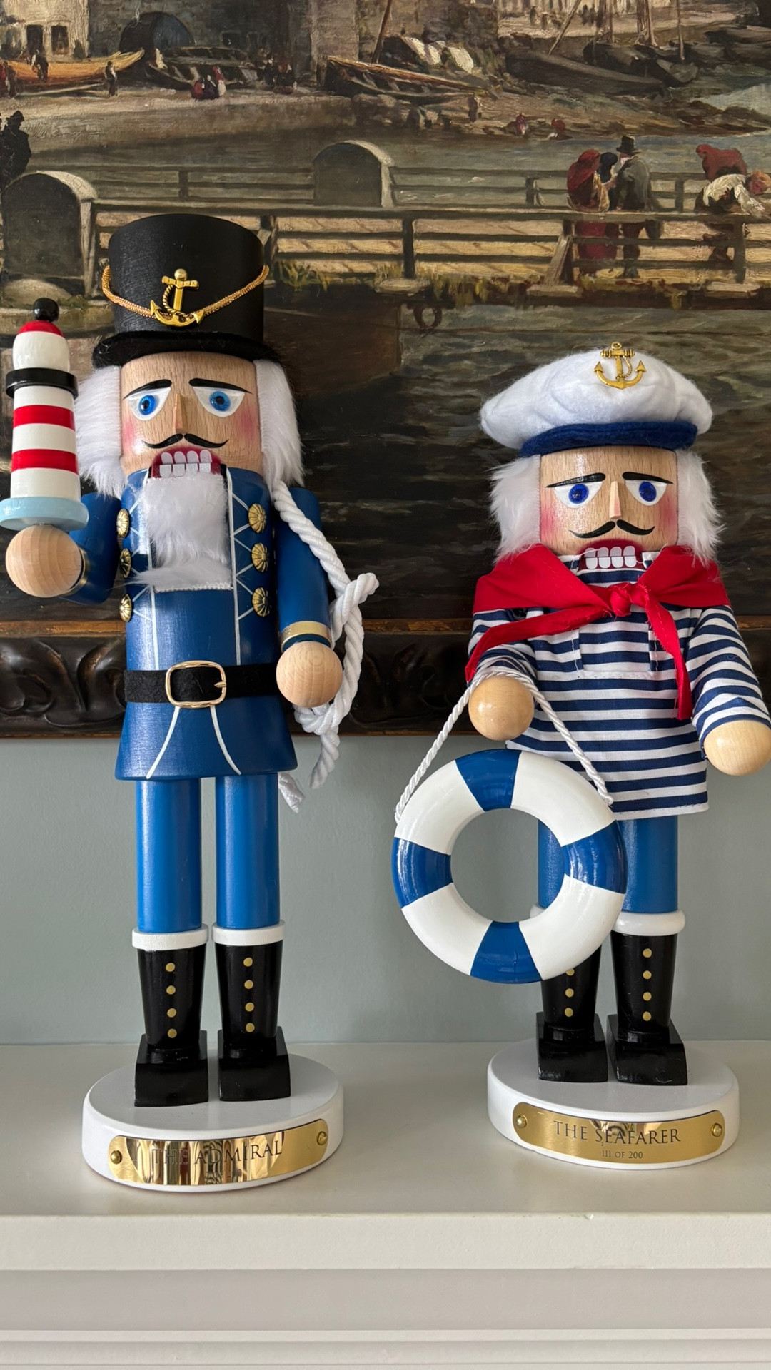 A coastal take on a Christmas classic. ⚓️💙 These Nutcrackers are so stunning…they’re handcrafted in Germany with the sweetest nautical details. Such fun heirloom pieces to bring out every holiday! 🎄


#LTKHoliday #LTKHome #LTKSaleAlert