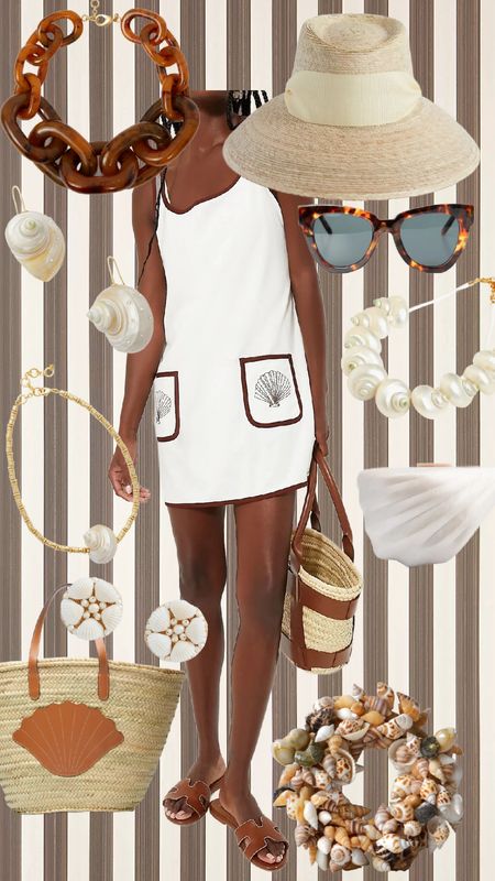 Shello darling! The perfect beach coverup and seashell accessories! 

#LTKTravel #LTKSwim