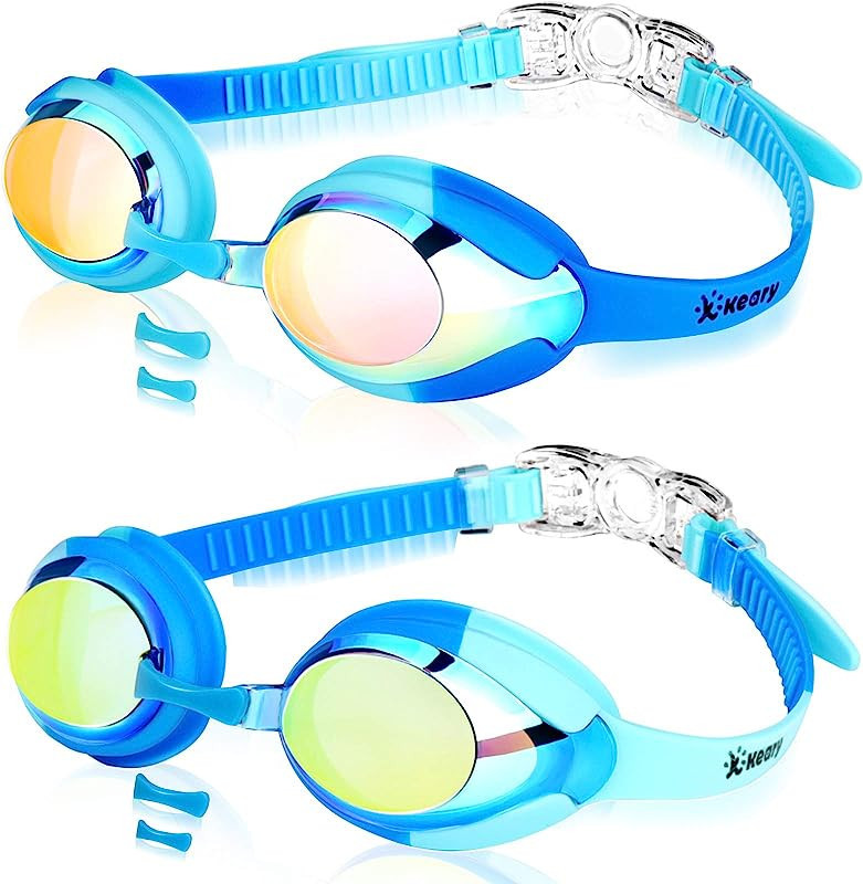 Keary Kids Swim Goggles for Toddler Kids Youth(3-12),Anti-Fog Waterproof Anti-UV Clear Vision Water  | Amazon (US)