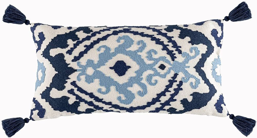 Yurico Cotton Linen Throw Pillow Covers Vintage Farmhouse Boho Embroidered Decorative Personalize... | Amazon (US)
