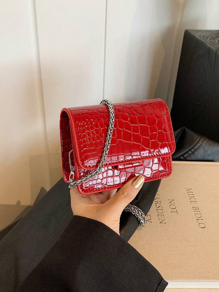 Mini Metal Chain Fashionable New Crossbody Bag | SHEIN