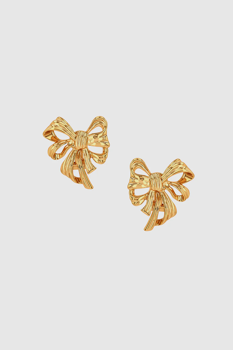 ANINE BING Bow Earrings in Gold | Anine Bing