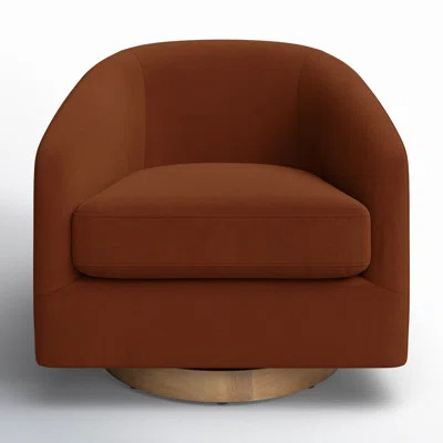Bennett Upholstered Swivel Barrel Chair | Wayfair North America