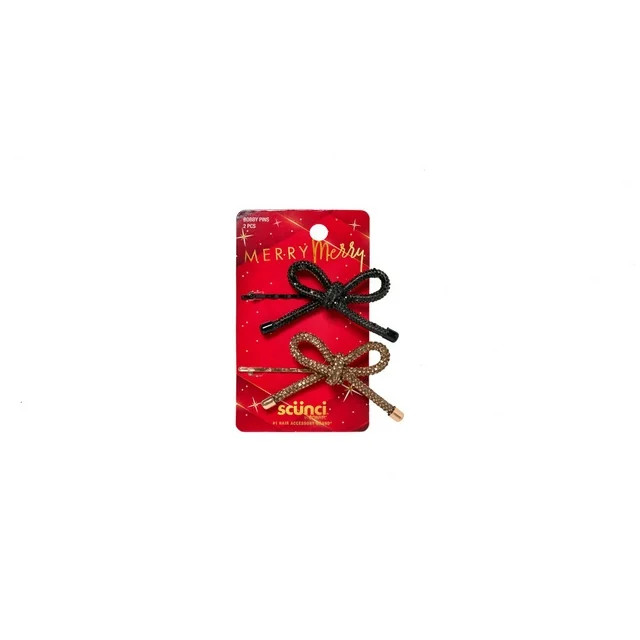 Scunci 2-PK BOW BOBBY PINS | Walmart (US)