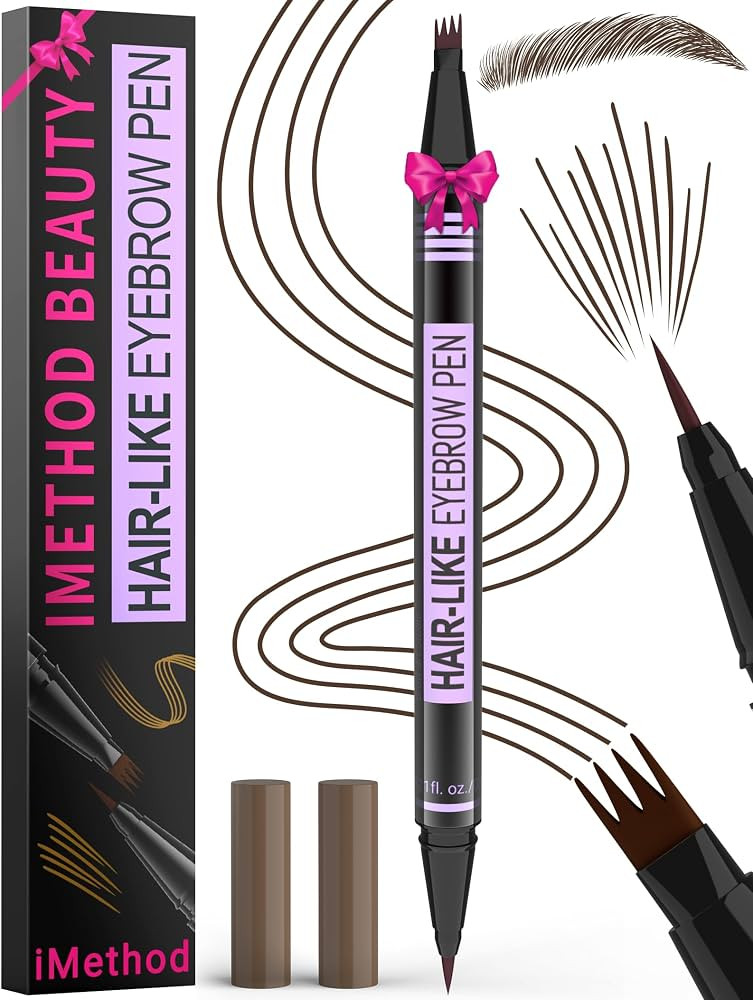 iMethod Eyebrow Pen - Eyebrow Pencil Magic 2-in-1 Eye Brow Pencils for Women with 4-Fork-Tip and ... | Amazon (US)