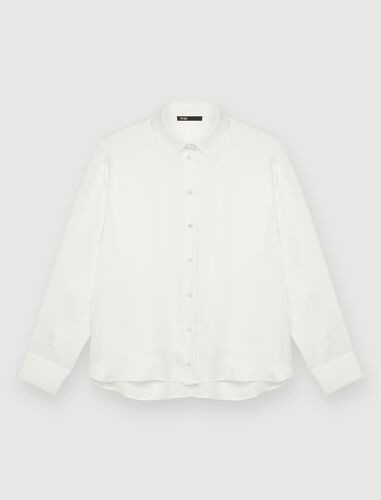 White silk shirt | Maje US