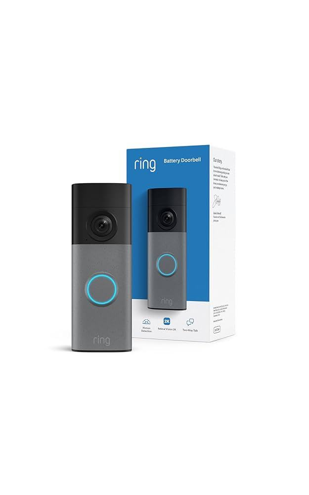 Ring Battery Doorbell (newest model) \u2014 Retinal 2K with wide-angle video, up to 6x Enhanced Z... | Amazon (US)