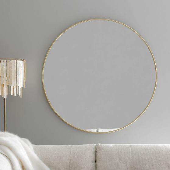 Metal Framed 38" Round Mirror | Pottery Barn Teen