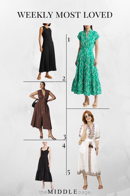 Dresses for every occasion in this weeks top 5 most loved! 

#LTKWedding #LTKParties #LTKOver40