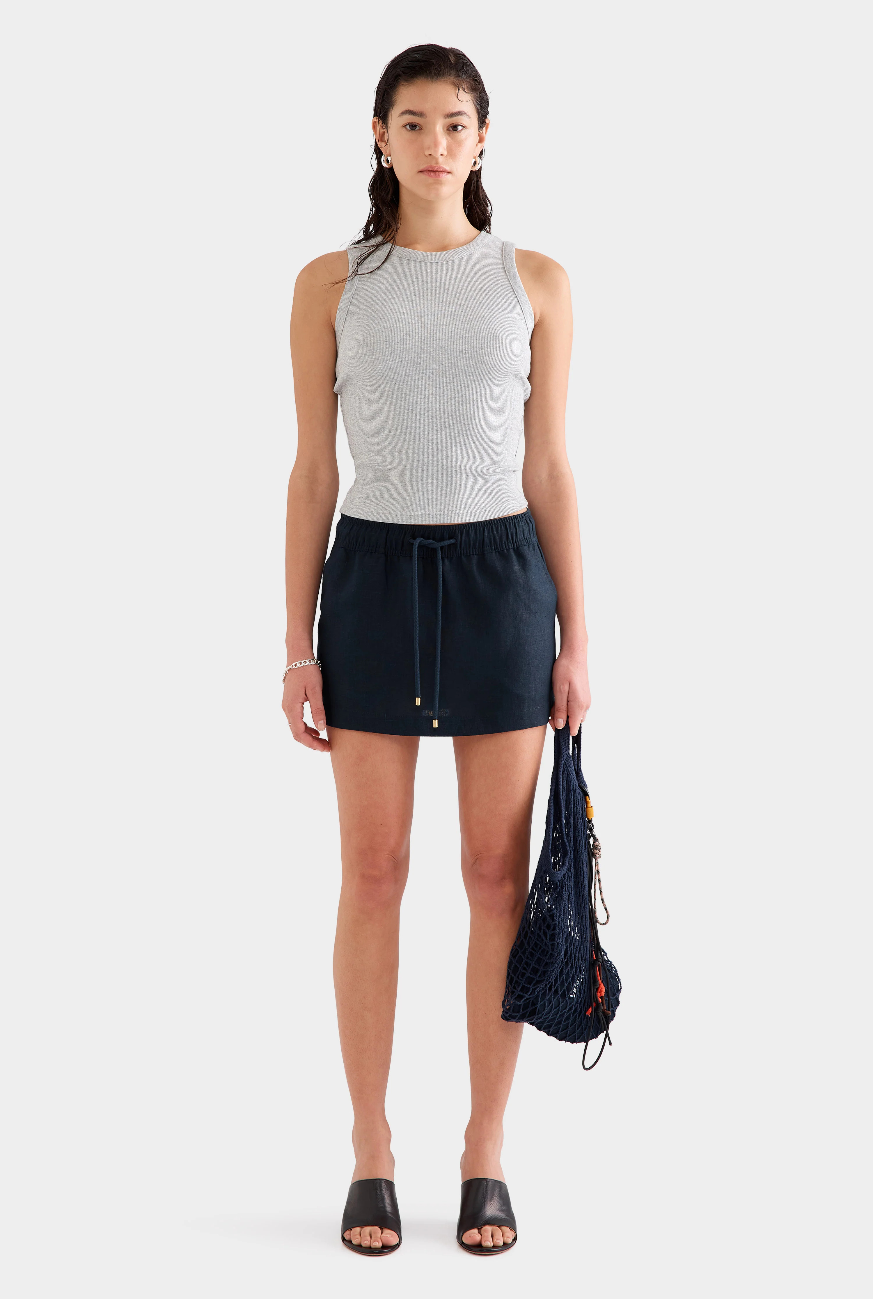 Womens Lounge Skirt Exclusive in Navy | Venroy | Venroy AU