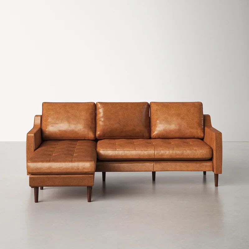 Daylen 2 - Piece Leather Sectional | Wayfair North America