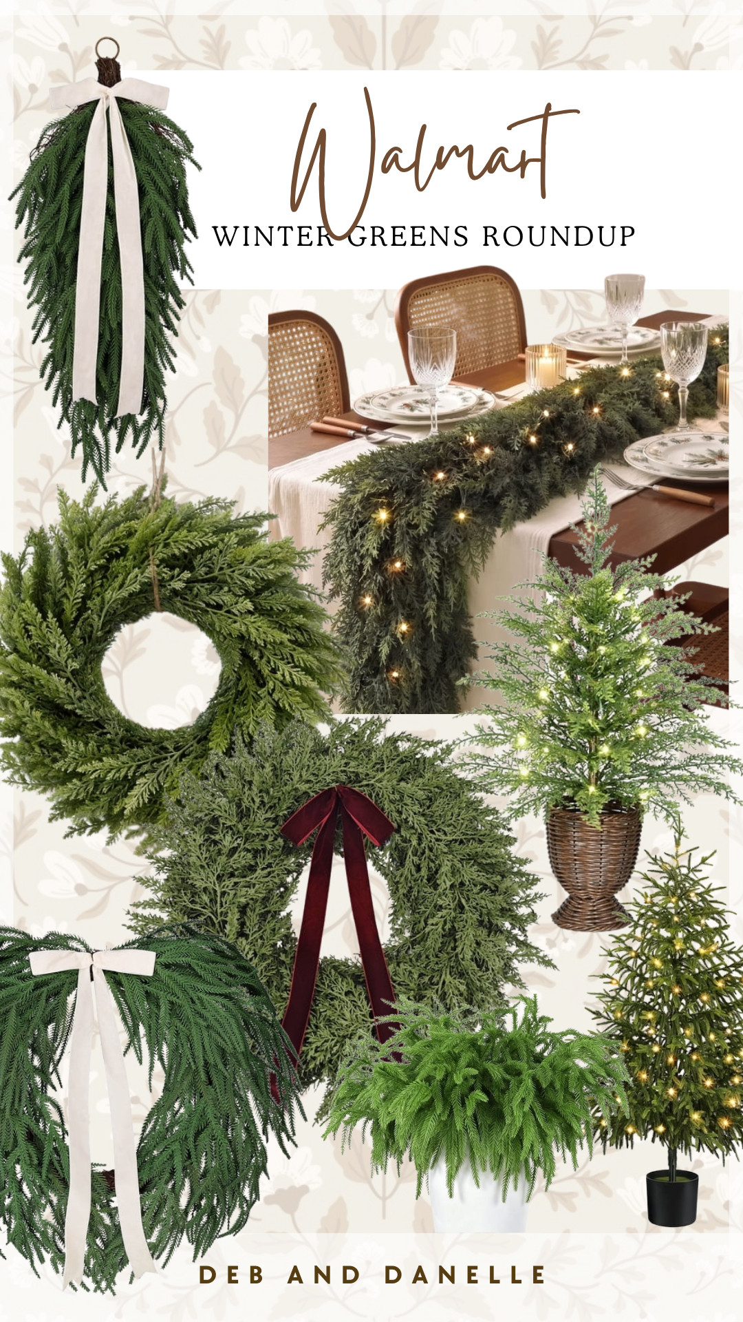 Walmart has a great selection of woodland greens that you can begin sprinkling into your decor to make the transition from Fall to Winter.  

 #LTKSeasonal #LTKHome