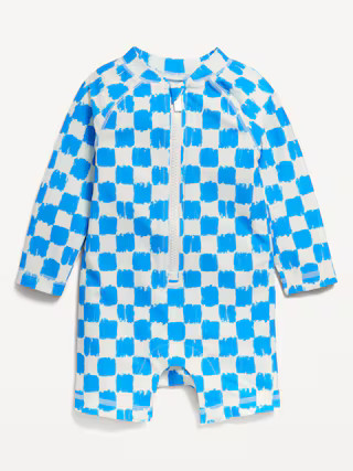Unisex Printed Long-Sleeve Swim Rashguard Bodysuit for Baby | Old Navy (US)