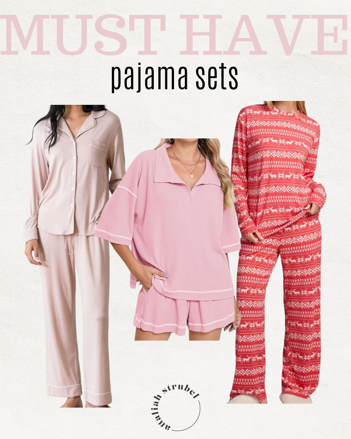 Pajama sets! Cozy Earth. Amazon. Comfrt. These would be great gift ideas for Christmas. 

 #LTKGiftGuide #LTKmomlife #LTKStyleTip