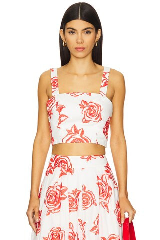 Rose Embroidery Square Neck Top
                    
                    MILLY | Revolve Clothing (Global)