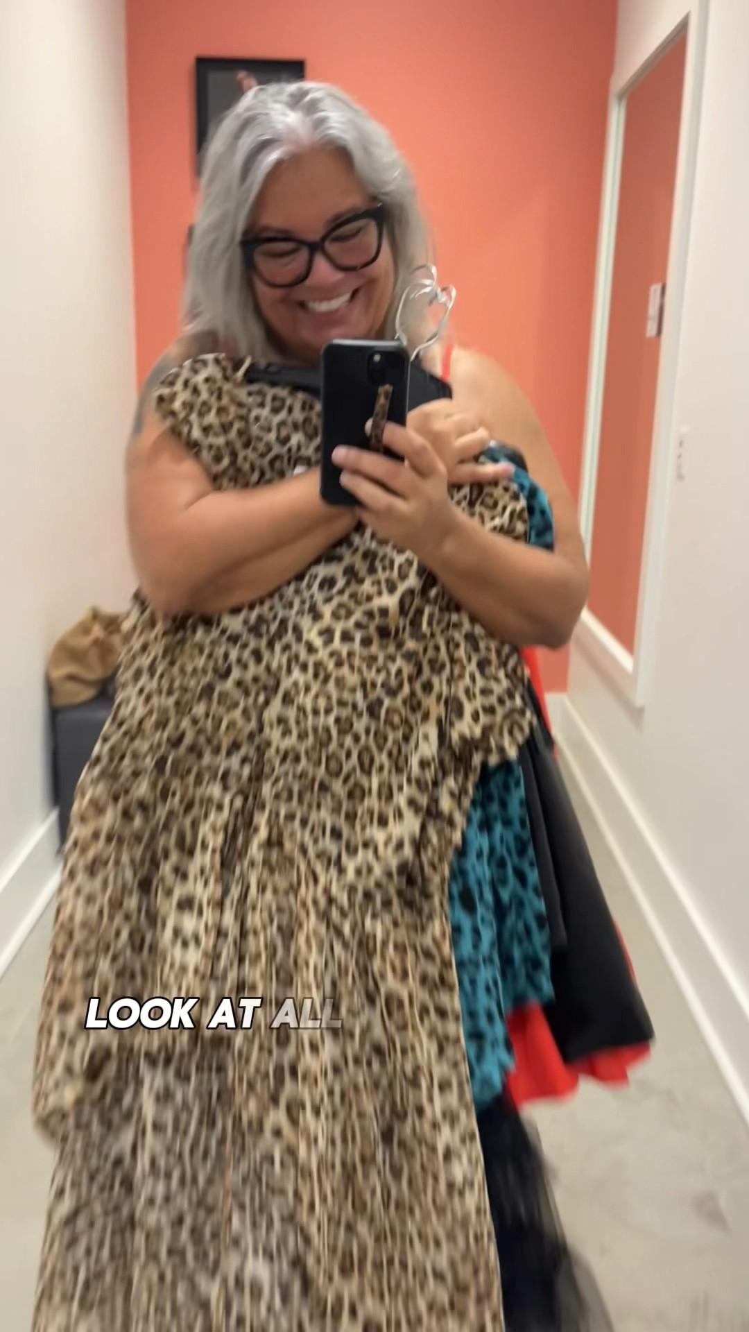 Torrid tryon. Wearing size 22S in jeans but could go down to a 20.
Leopard hi-low top in a 3X 
Shoes in a 9
Shorts 3X 
Black tulle tunic 1X
Jacket 2X 

#LTKplussize #LTKstyletip #LTKover50style