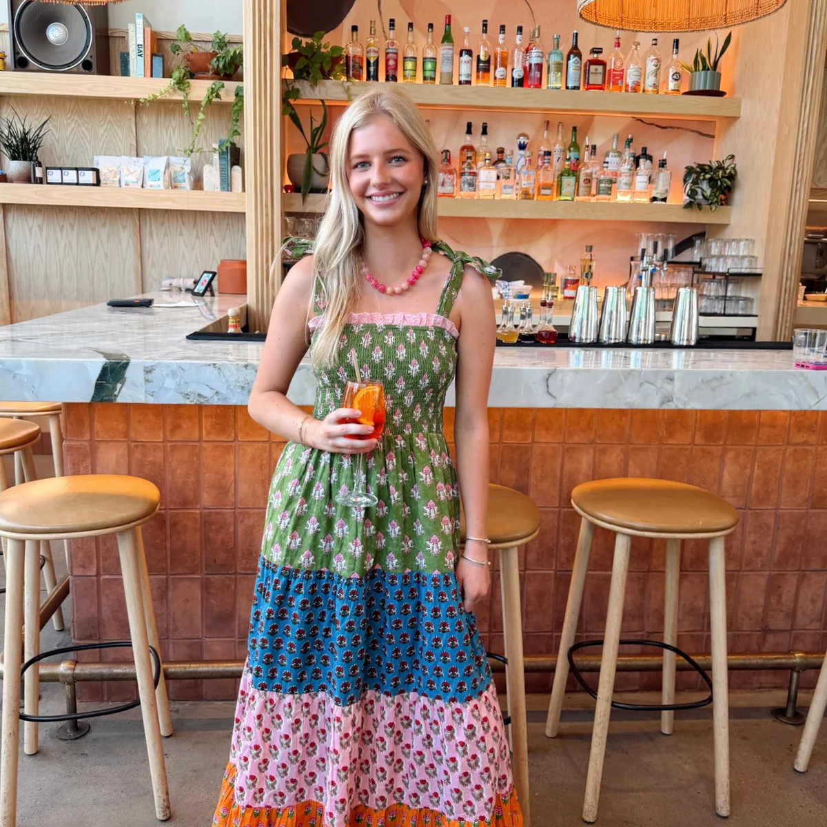 Island Hopping Dress - Green Multi | The Impeccable Pig