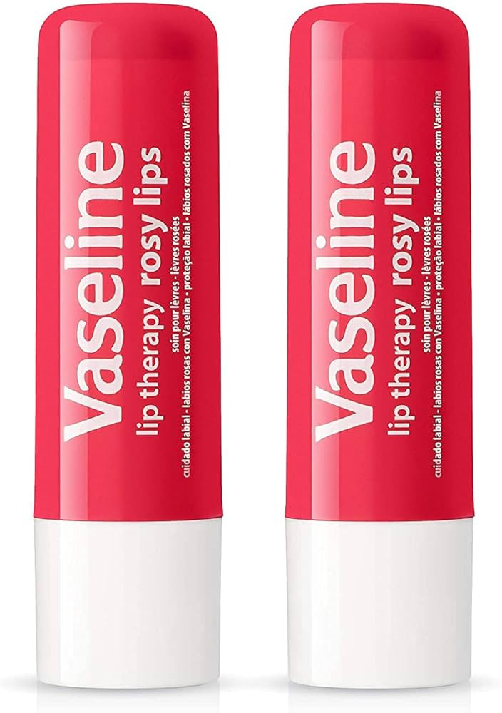 Vaseline Lip Therapy Rosy, Getönter Lippenbalsam, Lippenstift mit Mandel und Rosenöl, Doppelpac... | Amazon (DE)