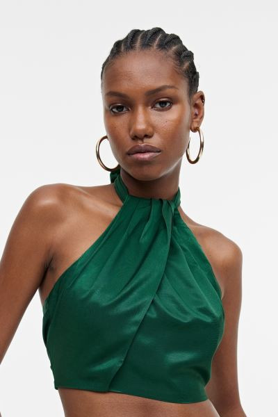 Draped Halterneck Top | H&M (US + CA)