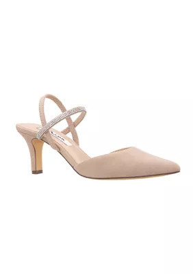 Nina Women's Billie Strap Heels, Tan, 9.5M | Belk
