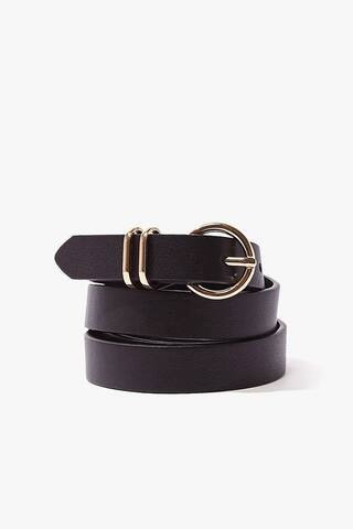 O-Ring Faux Leather Belt | Forever 21 (US)