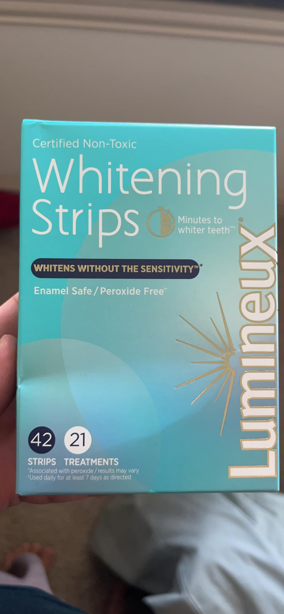 Lumineux Teeth Whitening Strips 21 Treatments – Peroxide Free - Enamel Safe for Whiter Teeth - ... | Amazon (US)