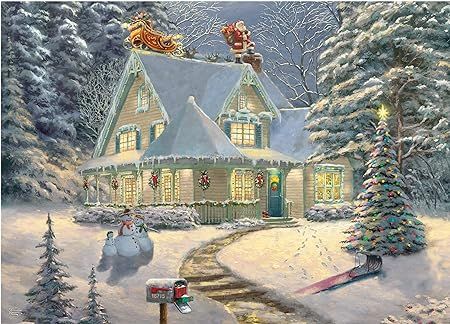Ceaco - Thomas Kinkade - Disney Holiday - Midnight Delivery - 1000 Piece Jigsaw Puzzle | Amazon (US)