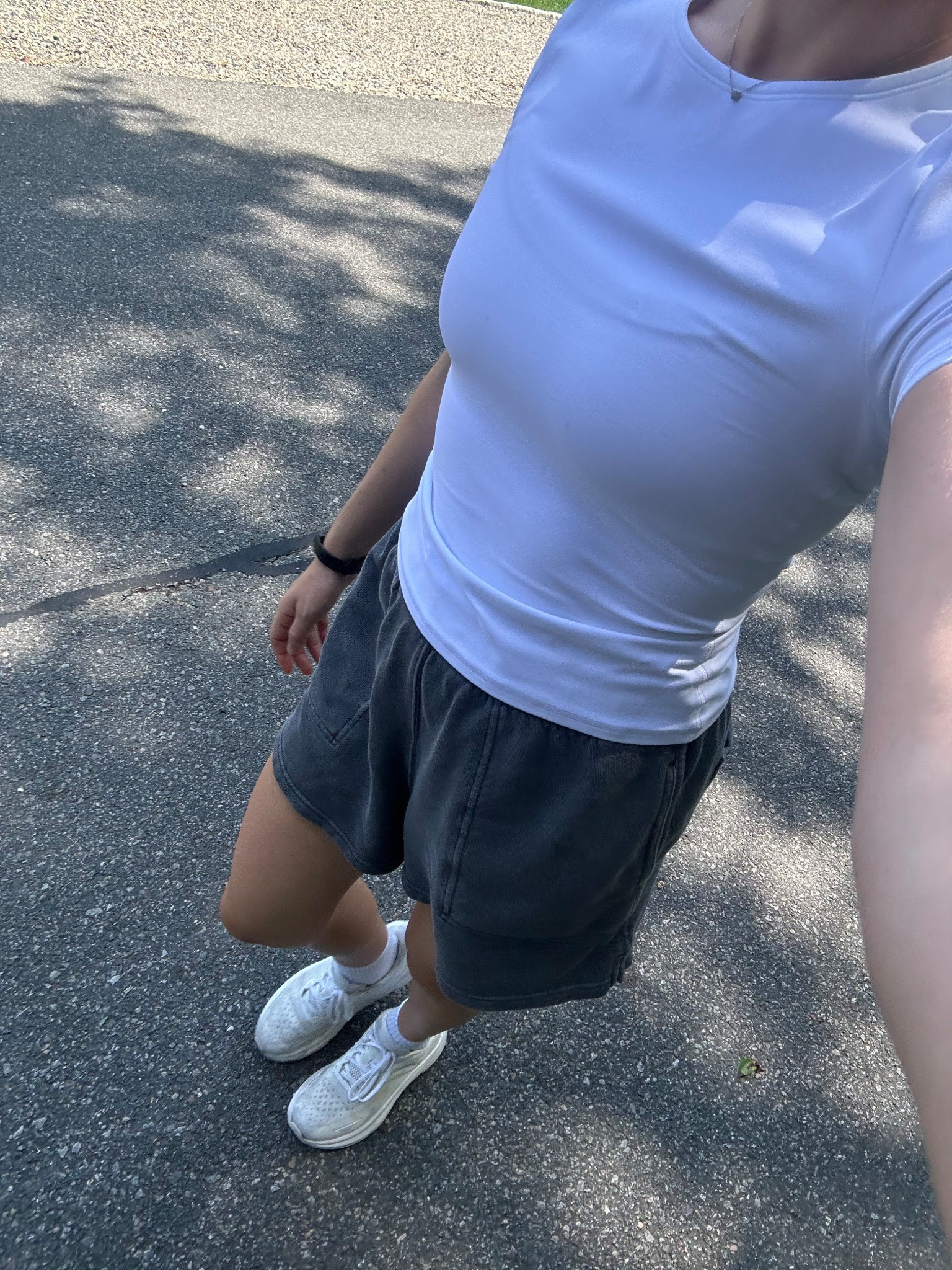 Obsessed with Aritzia butter - wearing the top and bra both in M 