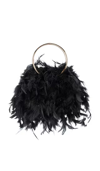 Willis Feather Bag in Black | Revolve Clothing (Global)