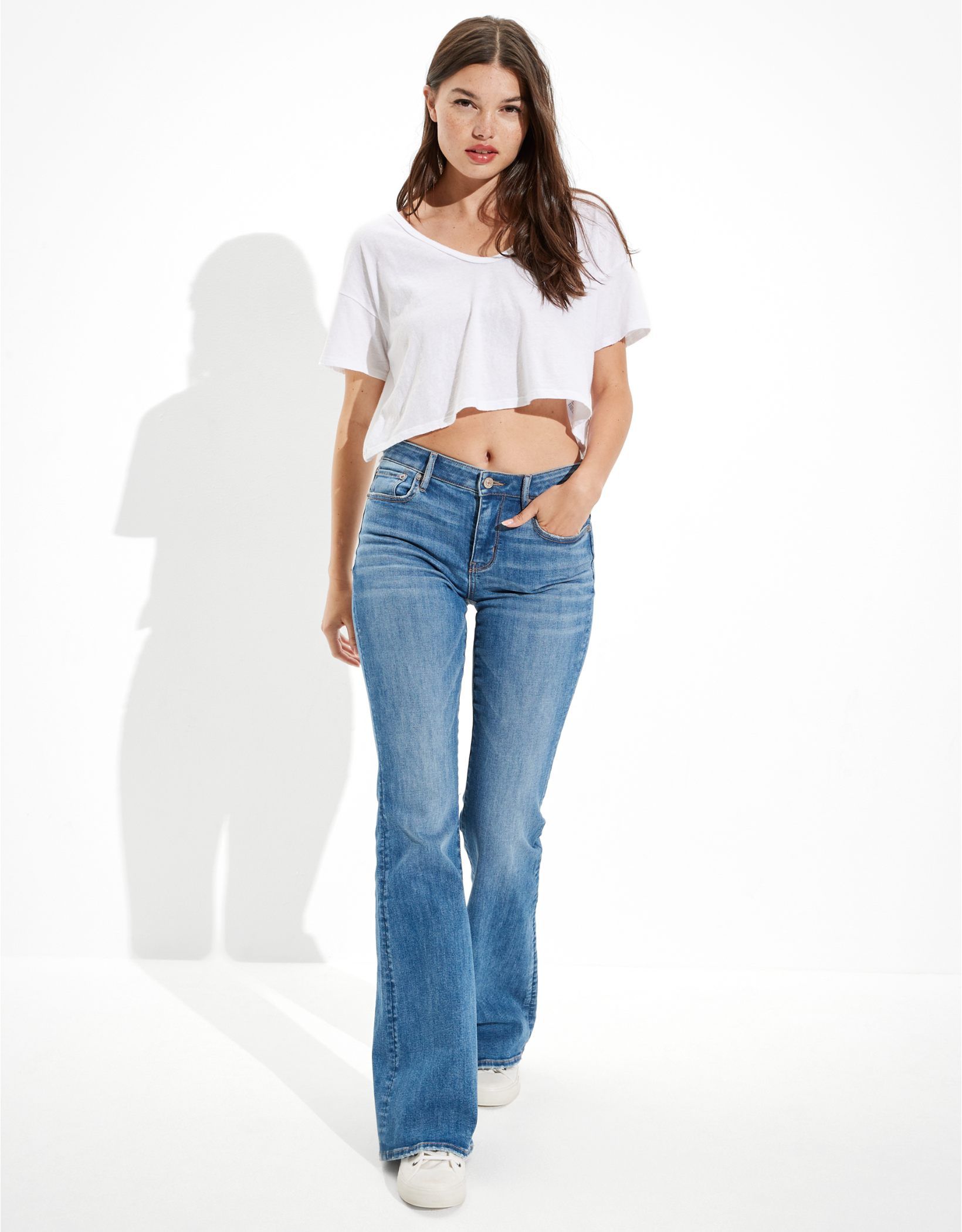 AE Ne(x)t Level Low-Rise Flare Jean | American Eagle Outfitters (US & CA)