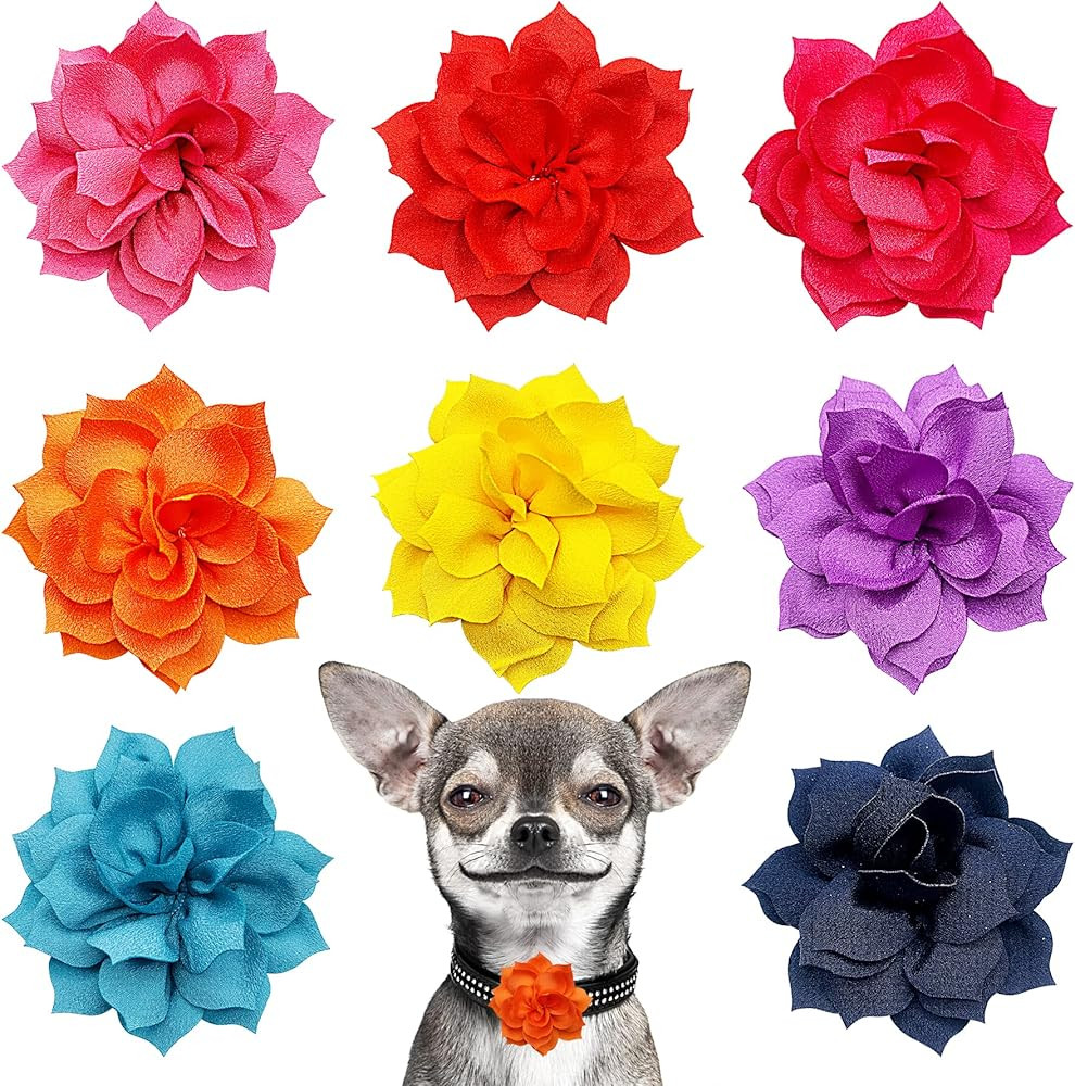 PET SHOW Small Dog Collar Charms Bowties for Cats Rabbits Slide on Puppies Medium Dog Collars Att... | Amazon (US)