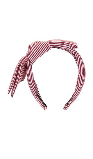 Lele Sadoughi Holly Seersucker Headband in Red. | Revolve Clothing (Global)