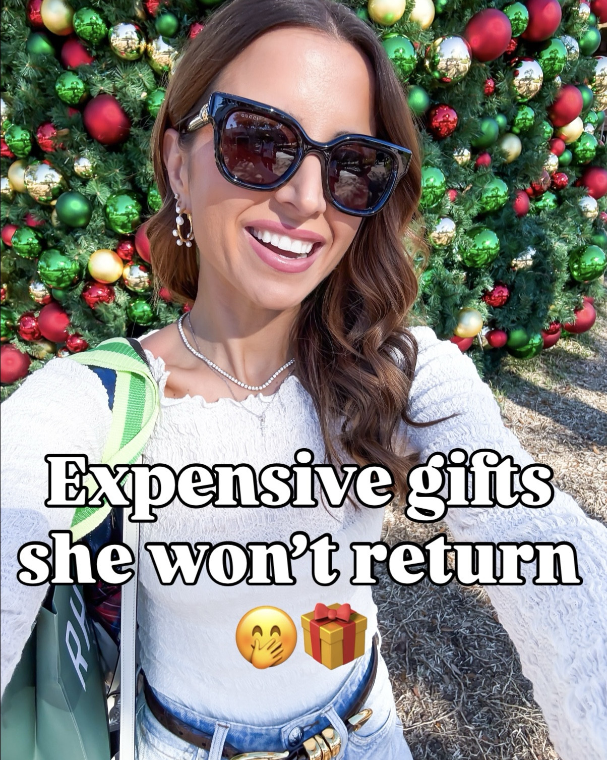 Expensive gifts she won’t return! Gift ideas for her. Gift ideas for MIL. Gift ideas for wife. Gift ideas for DIL. Gift ideas for yourself. Gifts for sister. Gifts for best friend. Shoes are TTS and I went up half a size in Uggs to make room for socks. Size down in sweatpant jeans! Lip color is ‘lullaby’.

#LTKHoliday #LTKGiftGuide #LTKPetite