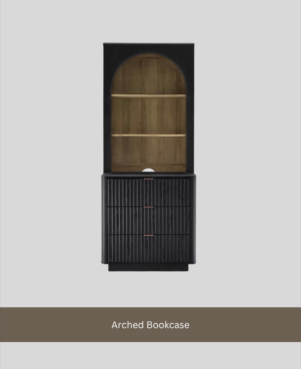 Our nightstands now have a matching bookcase in the collection.

Amazing find
Bookcase
Arched bookcase

#LTKHome