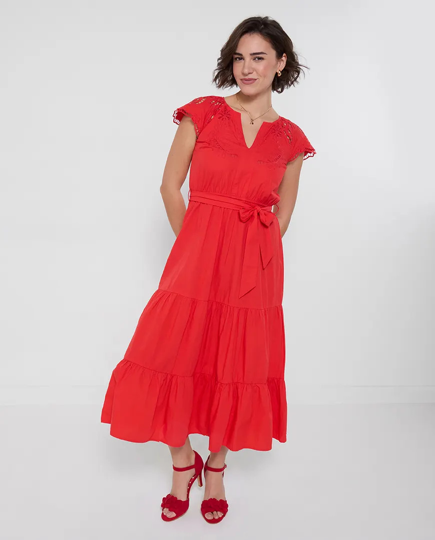 Imogen Cutwork Dress | Joe Browns