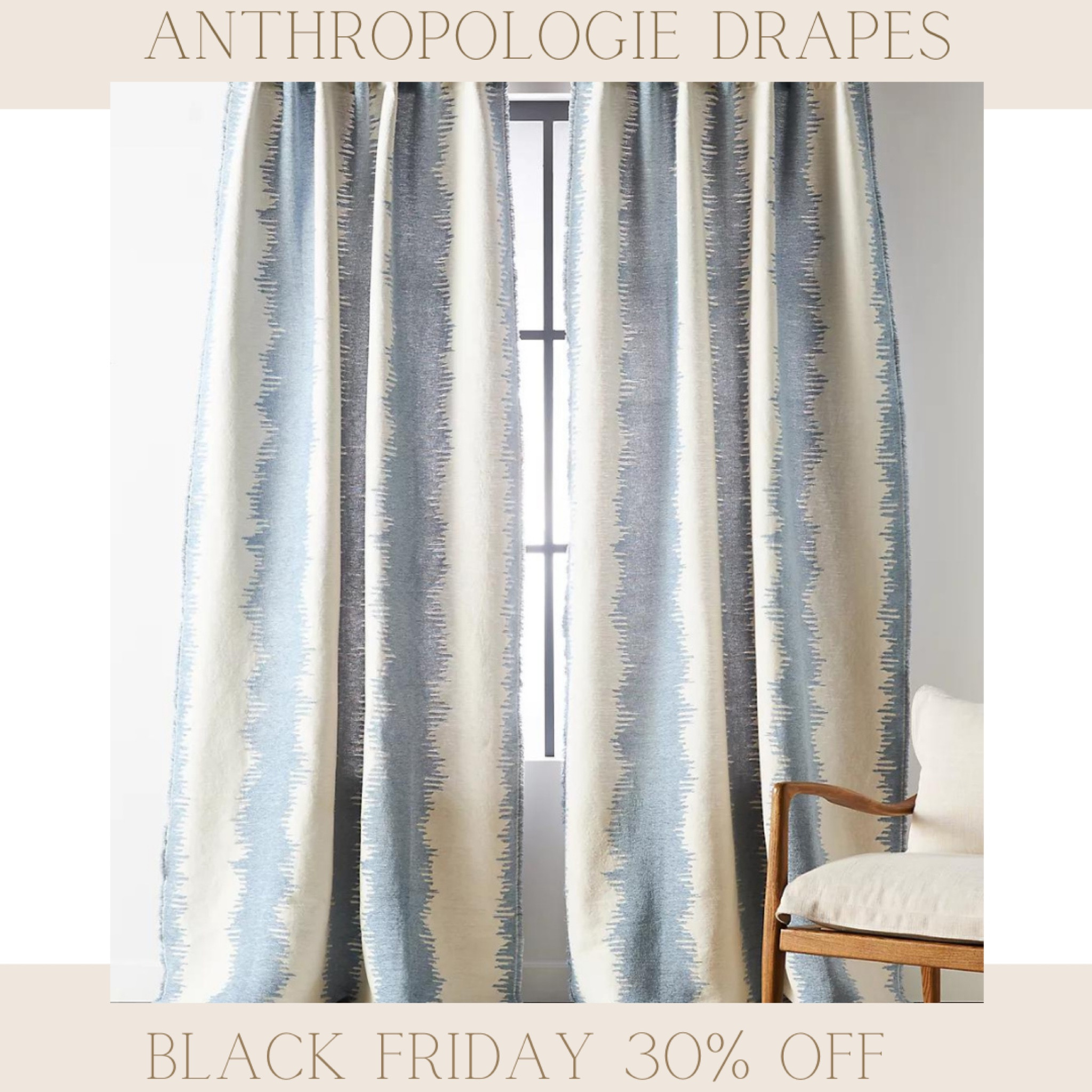 BLACK FRIDAY ‼️  blue anthropologie curtains on sale now for 30% off! 

could be cute in a living room or nursery! 



drapes, bedroom, home decor, discount, budget, holidays, christmas, interior 

#LTKHoliday #LTKsalealert #LTKCyberWeek
