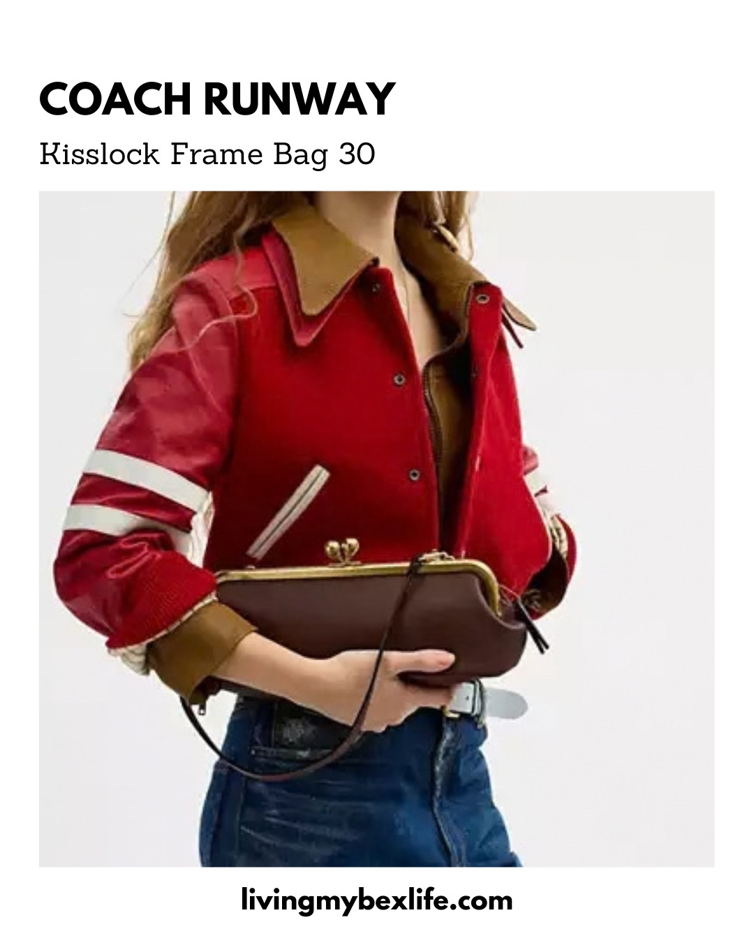 Kisslock Frame Bag 30 in Glovetan Leather/Brass/Maple | runway fall 2026, nyfw, new york fashion week, luxury handbags 

 #LTKootd #LTKmomlife #LTKU
