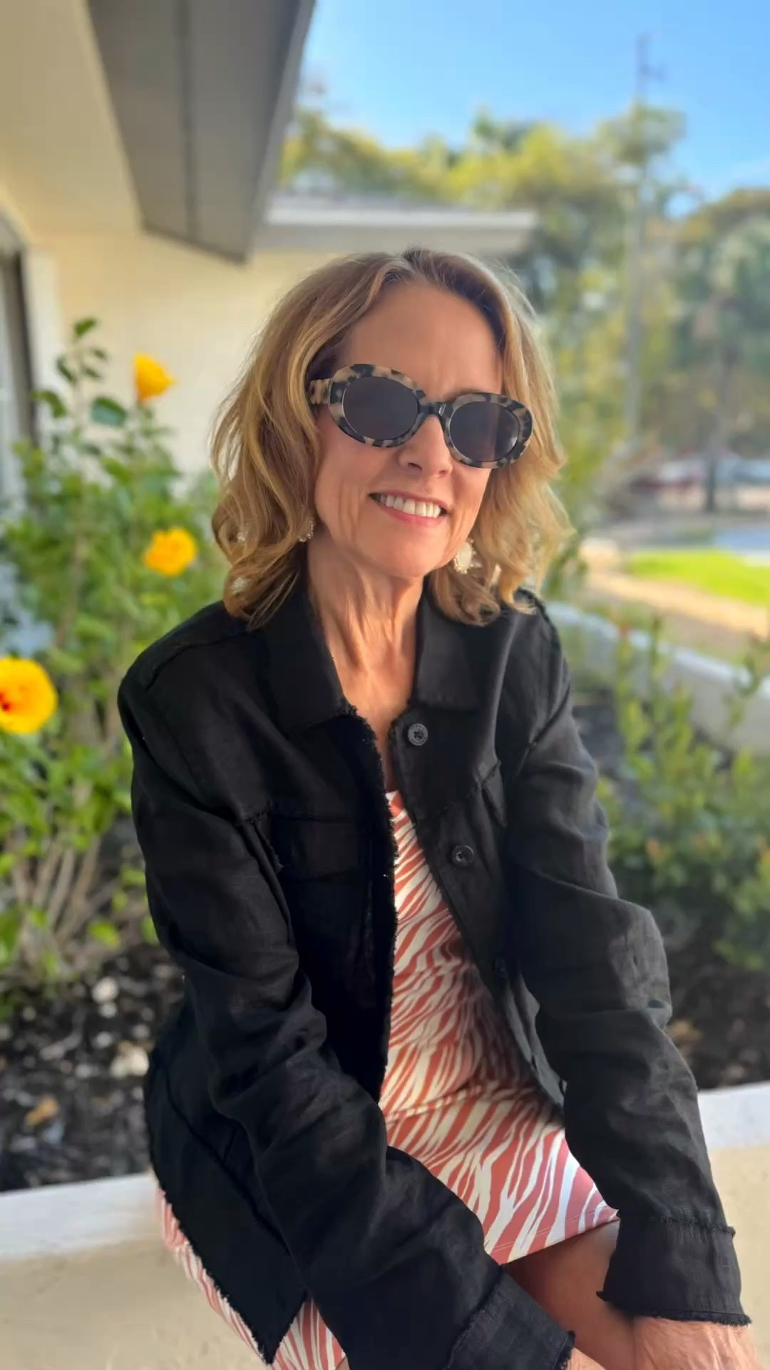 This Tommy Bahama Linen Jacket is light but still keeps you warm on a chilly summer night! It is a classic jean jacket style with raw edges.
It comes in six different shades too!! 
This is a best seller at Tommy Bahama!

#LTKTravel #LTKSeasonal #LTKOver40