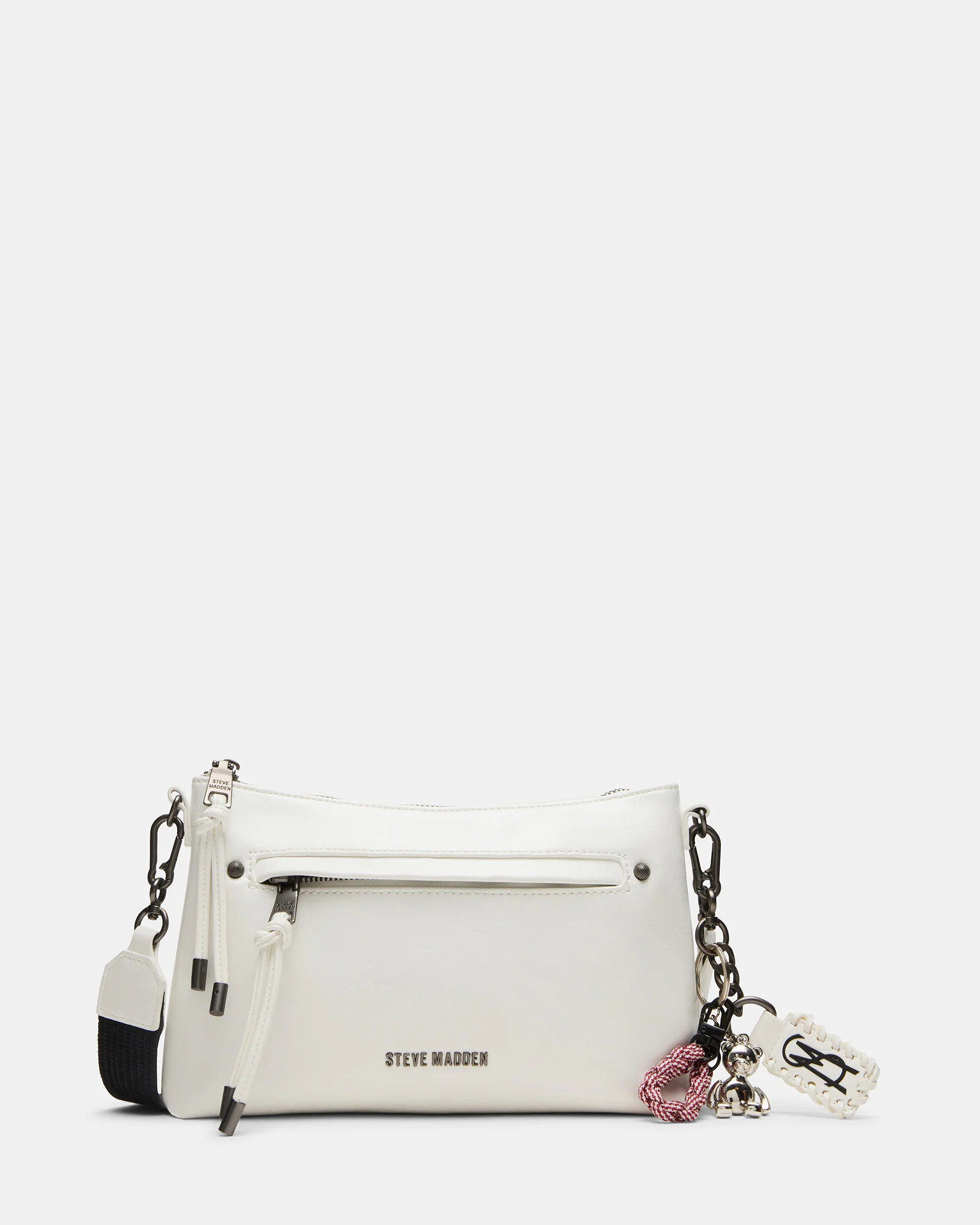 JONY Bag White Top-Zipper Crossbody Handbag | Steve Madden (US)