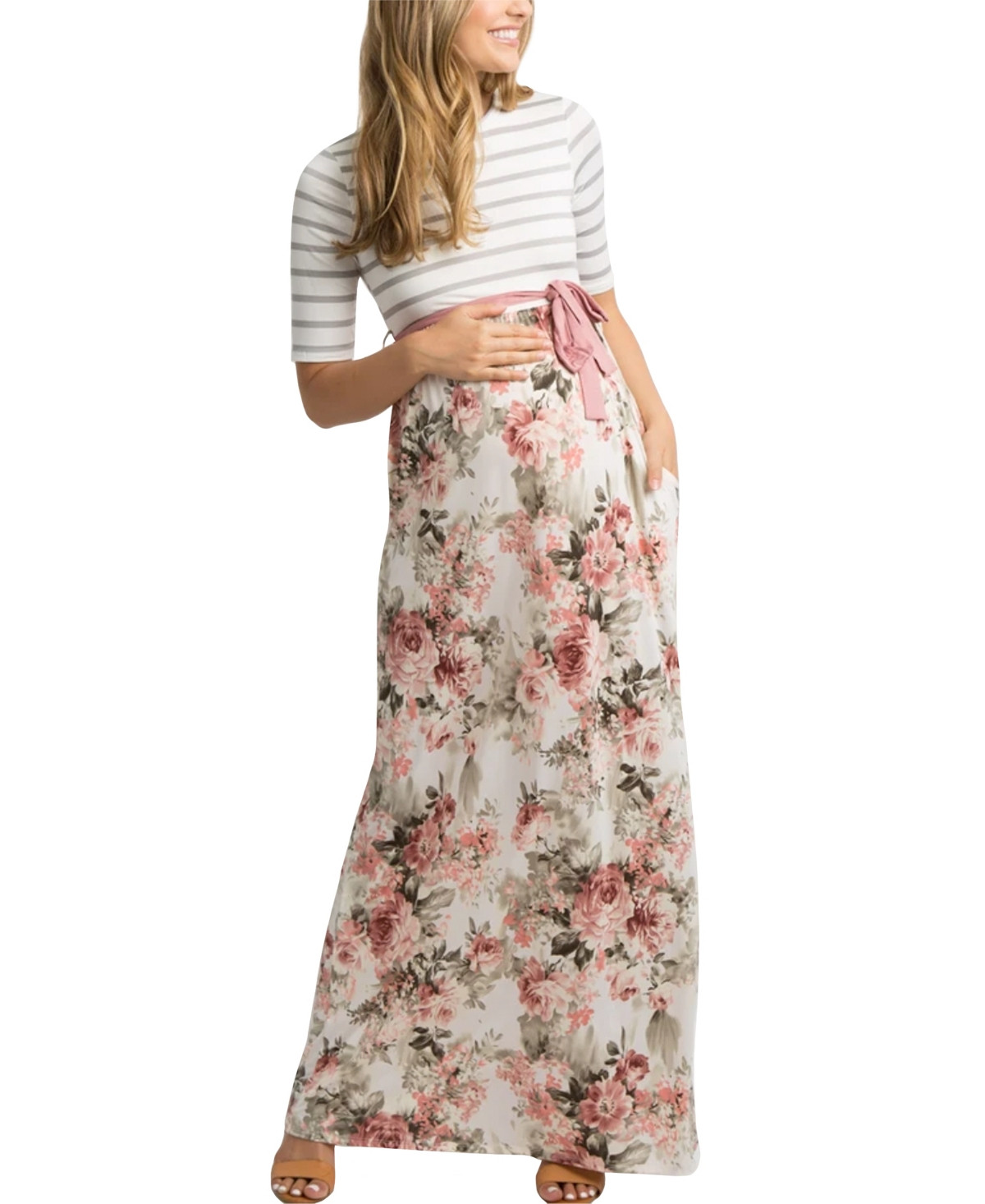 Women's Forence Floral Maxi Maternity Dress | Macys (US)