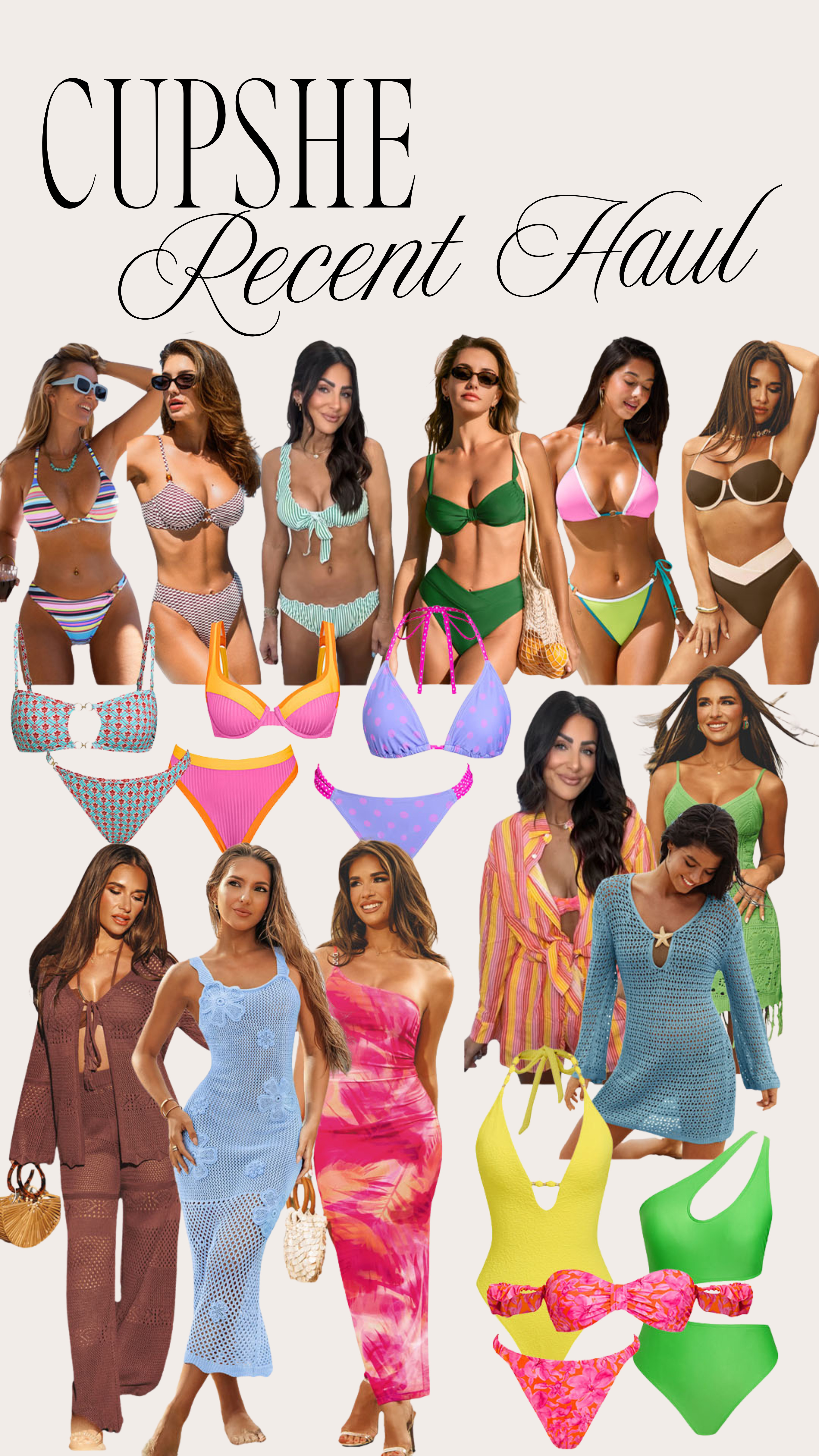 Cupshe Recent Haul | Cupshe Haul | Cupshe Swimsuits | Cupshe Swimwear | Cupshe Coverups  

 #LTKSeasonal #LTKSwim #LTKTravel