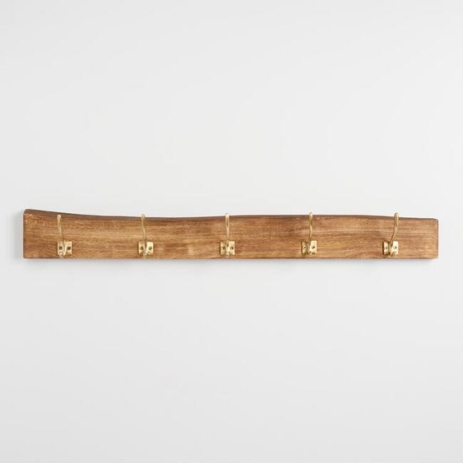 Live Edge Wood Wall Rack | World Market