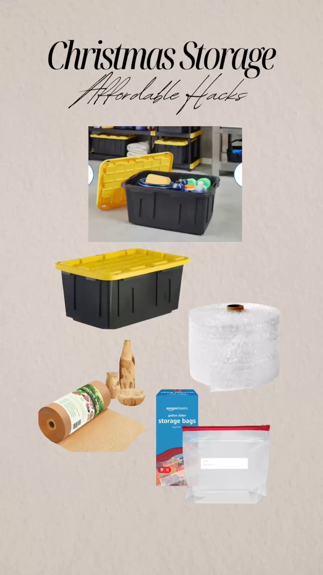 Here’s an affordable and effective way to keep all your Christmas ornaments and decor safe in storage.

#LTKSeasonal #LTKFindsUnder50 #LTKHome