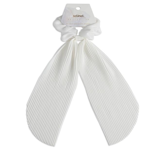 scunci Collection Scarf Scrunchie - White | Target